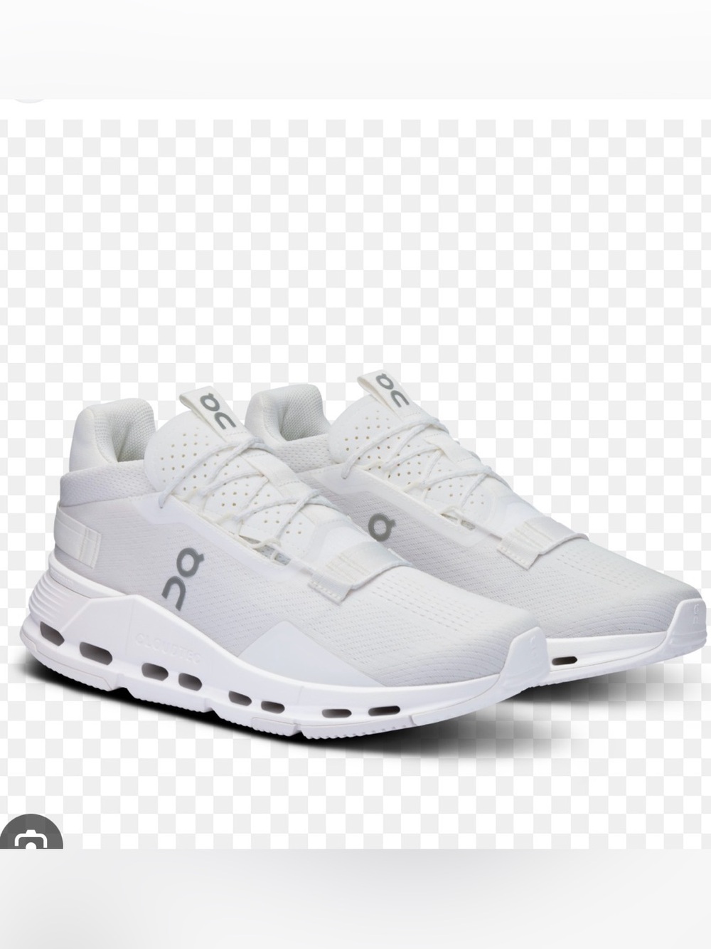 Women’s white on running cloudnova